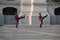 Peruvian palace guards