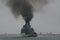 Peruvian war ship polluting air