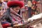 Peruvian Woman Weaving