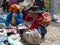 Peruvian women in the market of Pisac, Peru