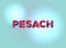 Pesach Concept Colorful Word Art Illustration