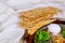 Pesach matzo passover with matzoh jewish passover bread