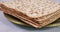 Pesach Passover symbols of great Jewish holiday traditional matzah, seder, kippah and tallit, torah scroll