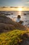 Pescadero Beach California at Sunset