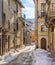 Pescasseroli on a sunny winter afternoon. Abruzzo National Park, Italy.