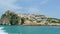 Peschici village of Gargano in Puglia region south Italy - boat view