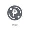 Peso icon. Trendy Peso logo concept on white background from Cry