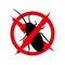 Pest control logo design vector insect protection examination icon