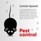 Pest control, rodent extermination, banner, flyer with your text