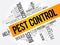 Pest Control word cloud collage, health concept background