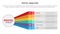 pestel business analysis tool framework infographic with long rainbow shape box 6 point stages concept for slide presentation