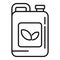 Pesticide canister icon, outline style