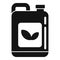Pesticide canister icon, simple style