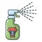 Pesticide icon, cartoon style