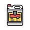 pesticide liquid canister color icon vector illustration