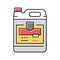 pesticide liquid canister color icon vector illustration