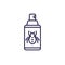 pesticide spray, insecticide line icon