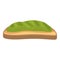 Pesto green board icon cartoon vector. Natural basil