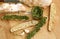 pesto sauce, sliced roasted italian ciabatta bread for cooking bruschetta sandwiches