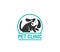 Pet clinic, veterinary doctor icon or emblem