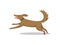 Pet Dog Running Breed with Tongue Isolated Vector