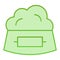 Pet food in bowl flat icon. Animal plate green icons in trendy flat style. Pet meal gradient style design, designed for