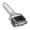 Pet Hair Detangling Comb Brush Icon. Doodle Hand Drawn or Outline Icon Style