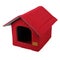 Pet kennel, fabric nest house for small dogs and cats, isolated white background. Clipping path