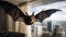 Pet Madagascar bat, a mesmerizing addition to the urban ambiance, sparking curiosity and awe