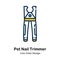 Pet Nail Trimmer Line Color Icon