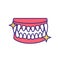 Pet oral hygiene RGB color icon