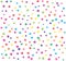 Pet paws colorful on white seamless pattern background.