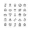 Pet shop, animals thin line vector icons, outline vet symbols