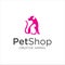 Pet Shop Logo . Pet logo design . Dog cat logo . Animal Pet Care Logo . Vet logo, Pet Store . Pet Health Logo