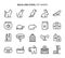 Pet wares, bold line icons