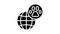 pet world travel glyph icon animation