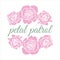 Petal Patrol Flower Girl Pink Roses border Wedding frames