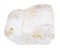 Petalite castorite gemstone isolated on white