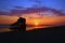 Peter Iredale Shipwreck at sunset