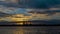 Peter and Paul fortress and the Neva river at sunset in spring. Urban landscape. Time Lapse.