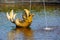 Peterhof, the figure of a Dolphin in the fountain