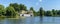 Peterhof, panoramic view of the Tsaritsyn Pavilion