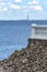 Peterhof, view of Saint Petersburg from the terrace of Monplaisir