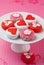 Petit fours for Valentine\'s Day