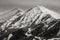 Petite and Grande Autane peaks in winter, Alps, France