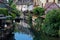 Petite Venise district houses at morning