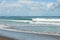 Petitenget Beach in Seminyak  at sunny day