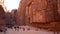 Petra, Jordan - 2019-04-21 - Treasury Time Lapse - Forty Five Degree Side With People Milling 4