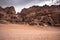 Petra - October 01, 2018: Ruins of the ancient city of Petra, Wonder of the World, Jordan