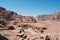 Petra, Roman amphitheater, Petra Archaeological Park, Jordan, Middle East, mountain, desert, landscape, climate change